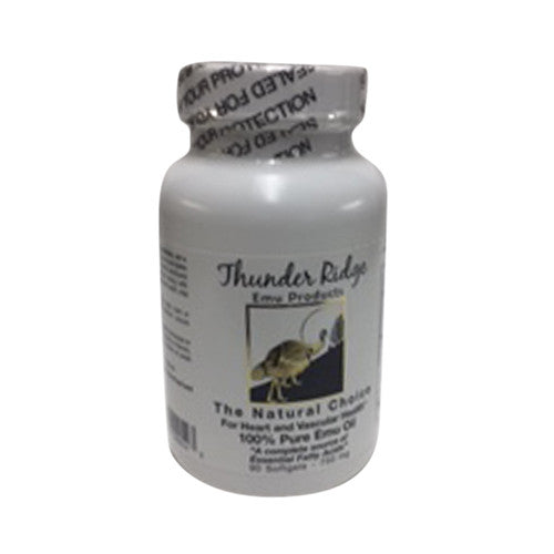 Thunder Ridge Emu Products 100% Pure Emu Oil Gel Caps Softgels - 90 Ea